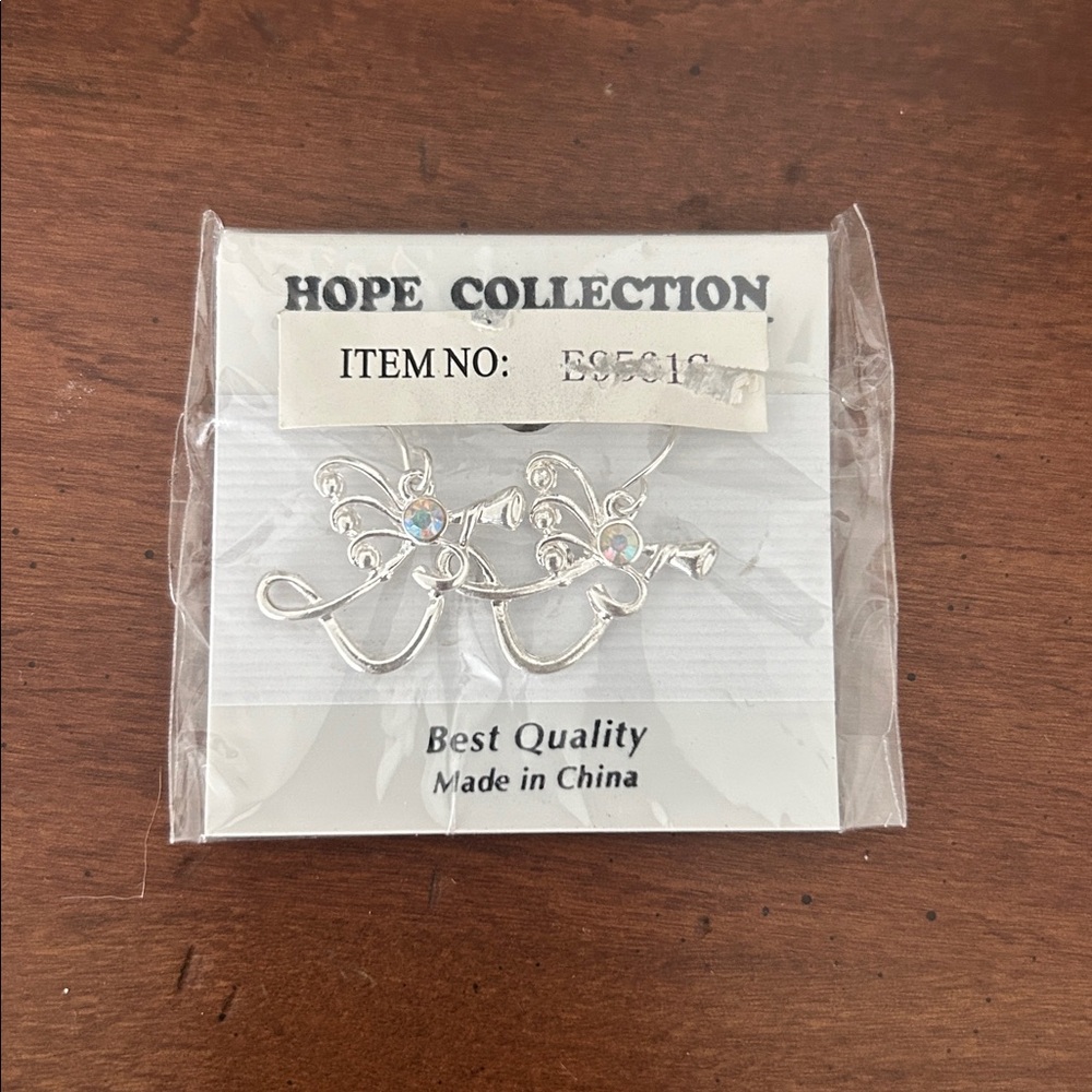 Angel earrings- never worn